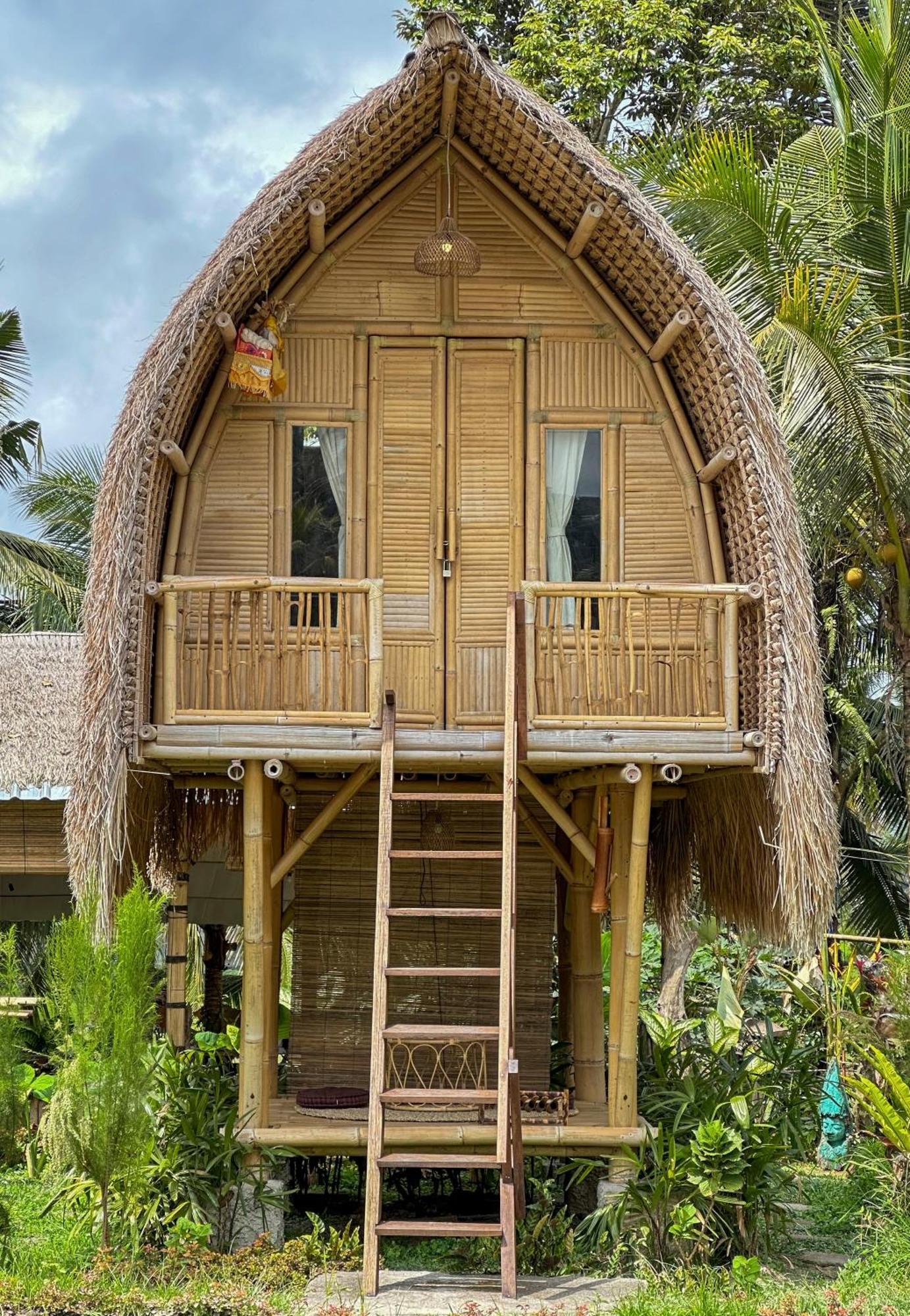 Kawig Bamboo House - Ricefield View, Eco Bamboo Home Tampaksiring Luaran gambar