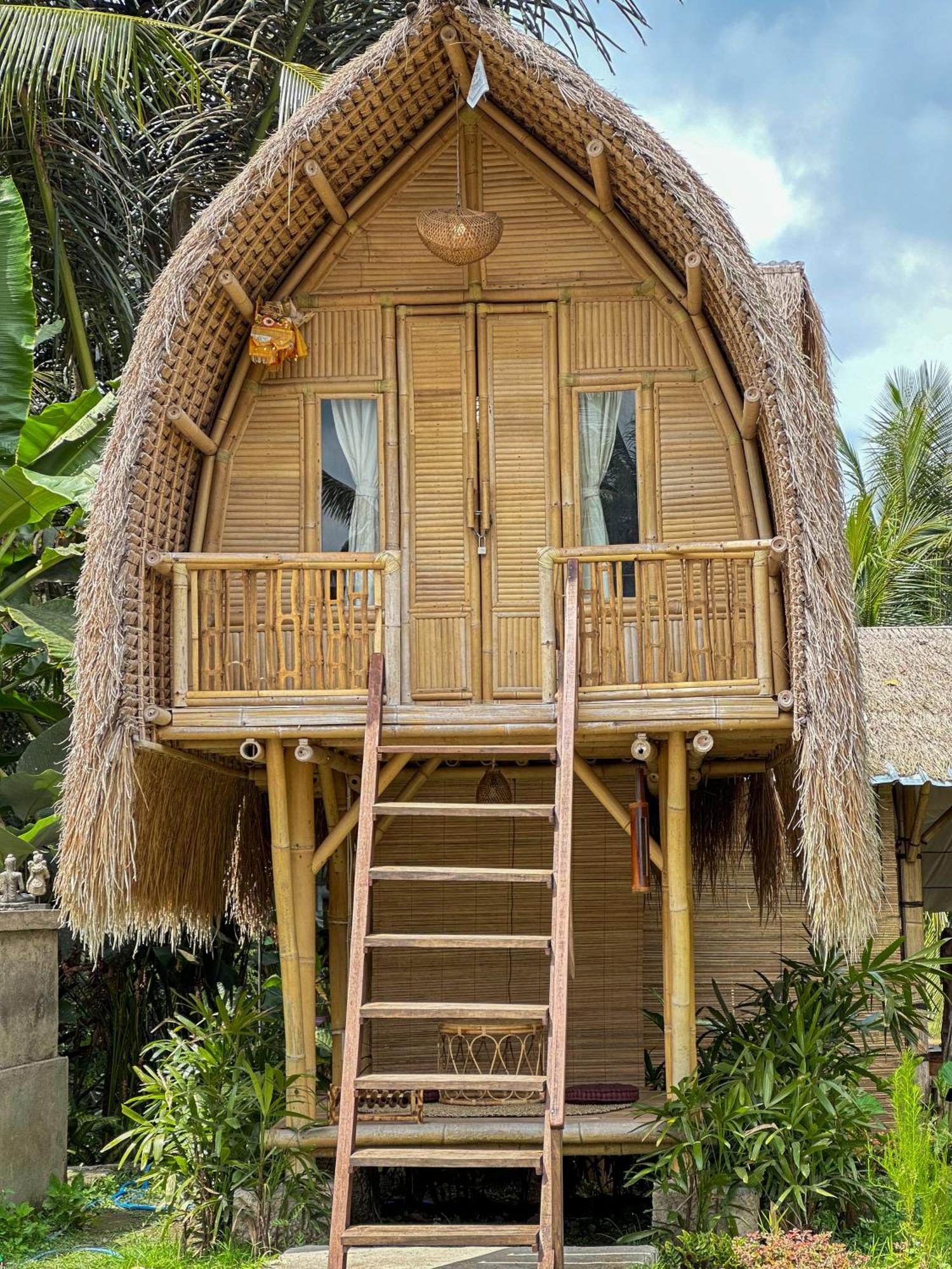Kawig Bamboo House - Ricefield View, Eco Bamboo Home Tampaksiring Luaran gambar