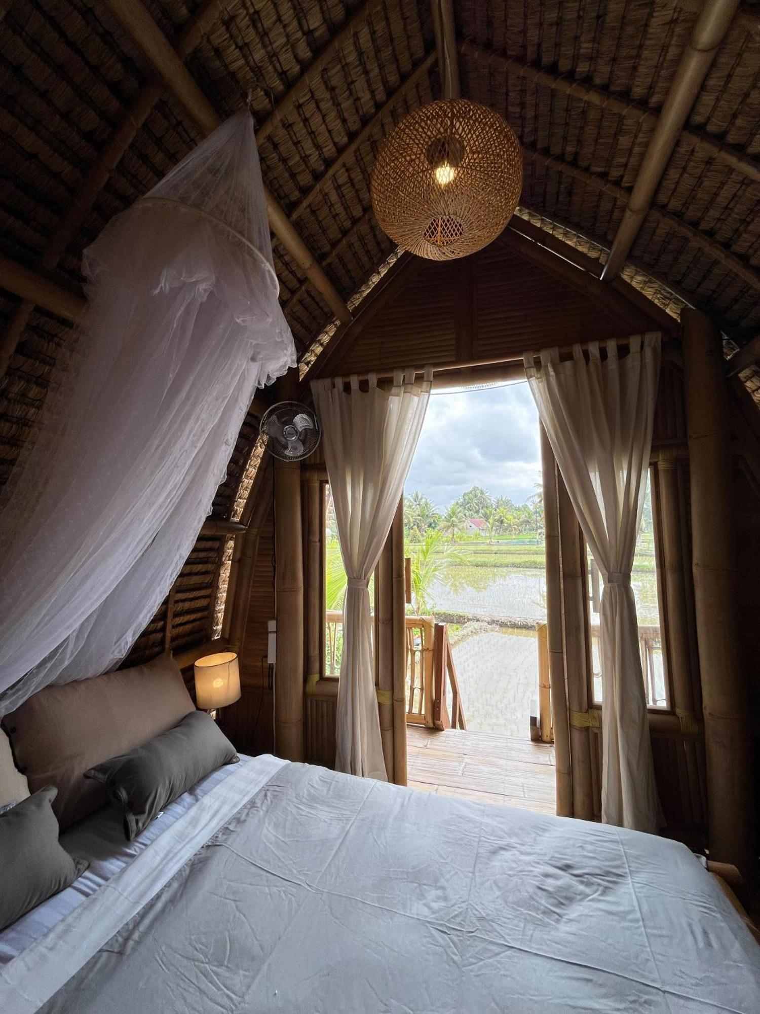 Kawig Bamboo House - Ricefield View, Eco Bamboo Home Tampaksiring Luaran gambar