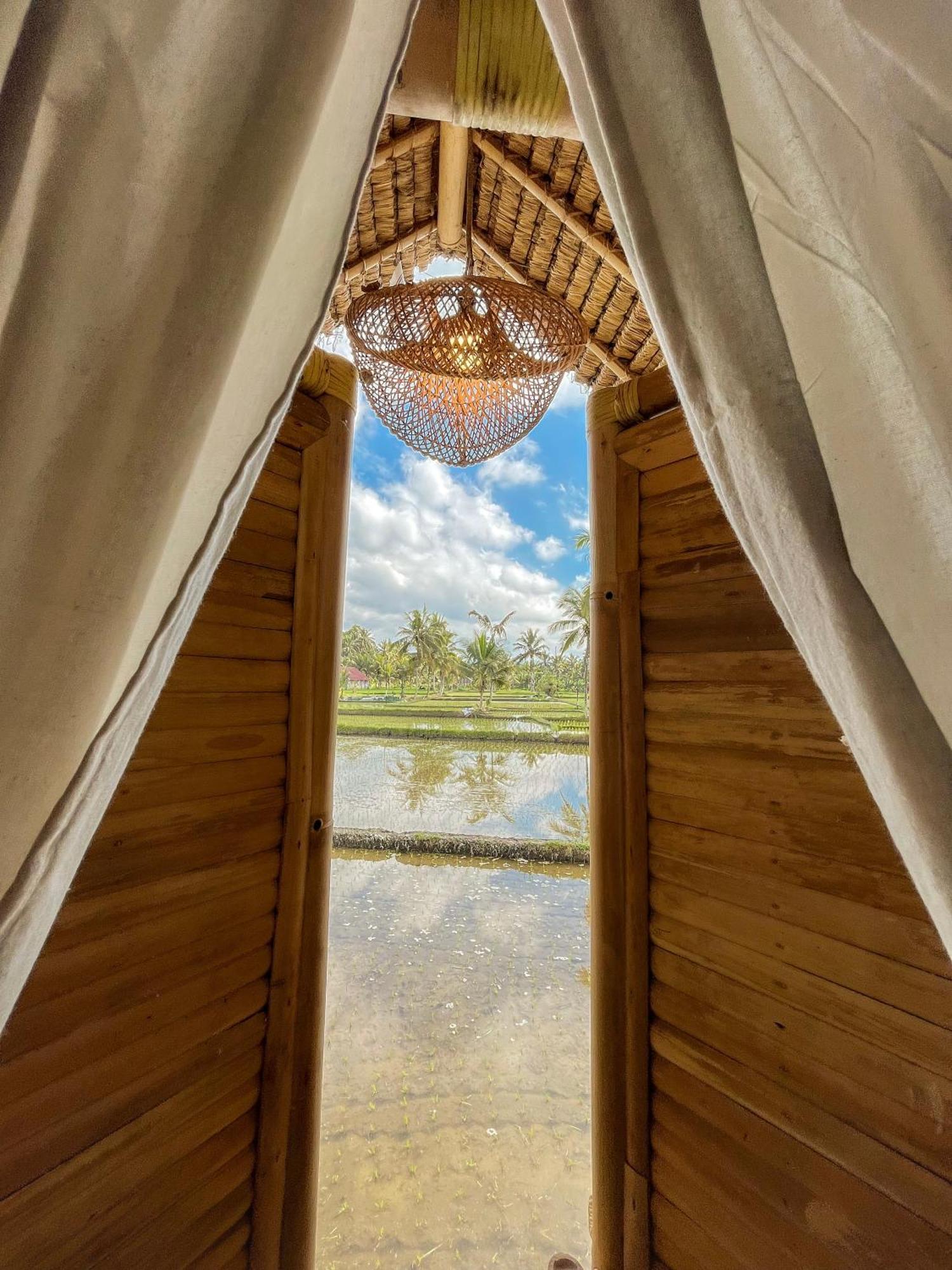 Kawig Bamboo House - Ricefield View, Eco Bamboo Home Tampaksiring Luaran gambar