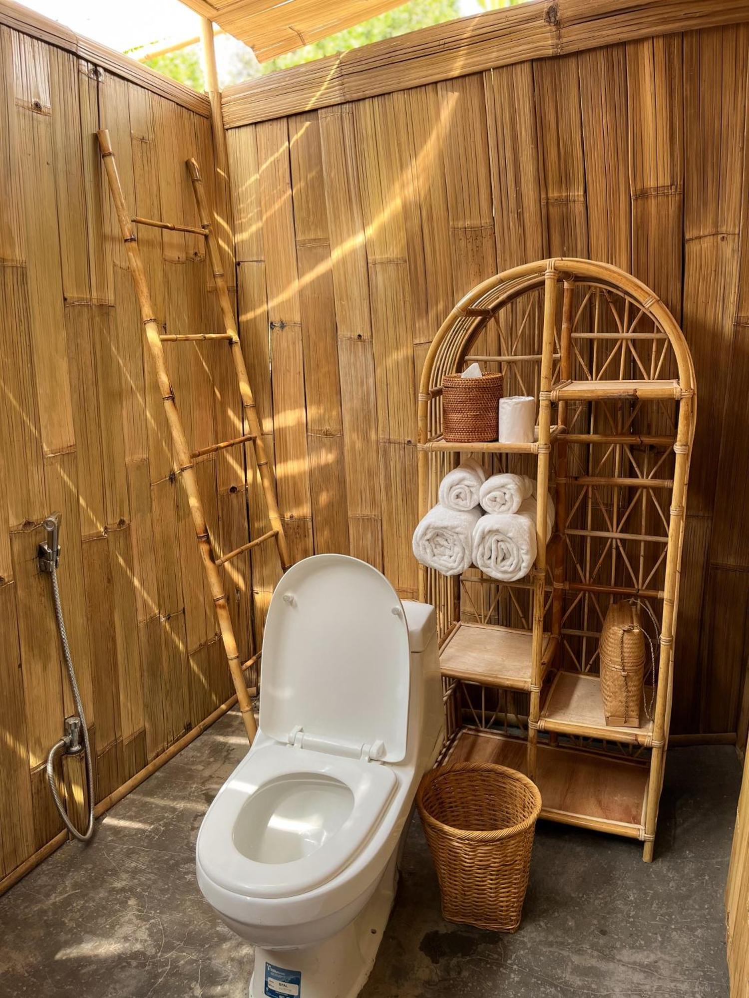 Kawig Bamboo House - Ricefield View, Eco Bamboo Home Tampaksiring Luaran gambar