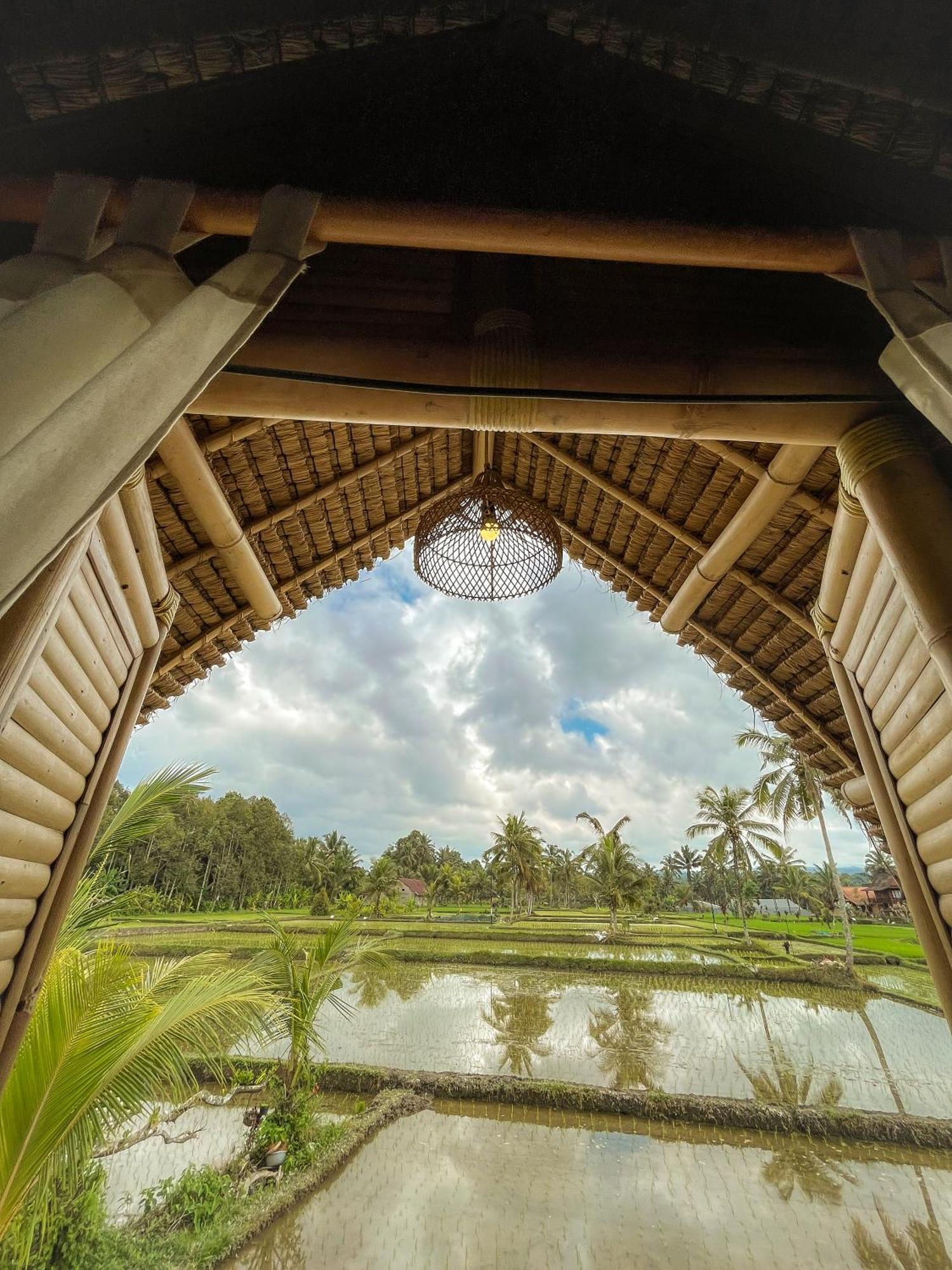 Kawig Bamboo House - Ricefield View, Eco Bamboo Home Tampaksiring Luaran gambar