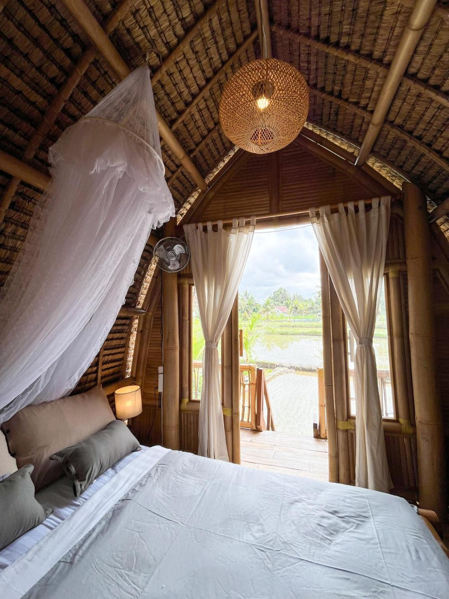 Kawig Bamboo House - Ricefield View, Eco Bamboo Home Tampaksiring Luaran gambar